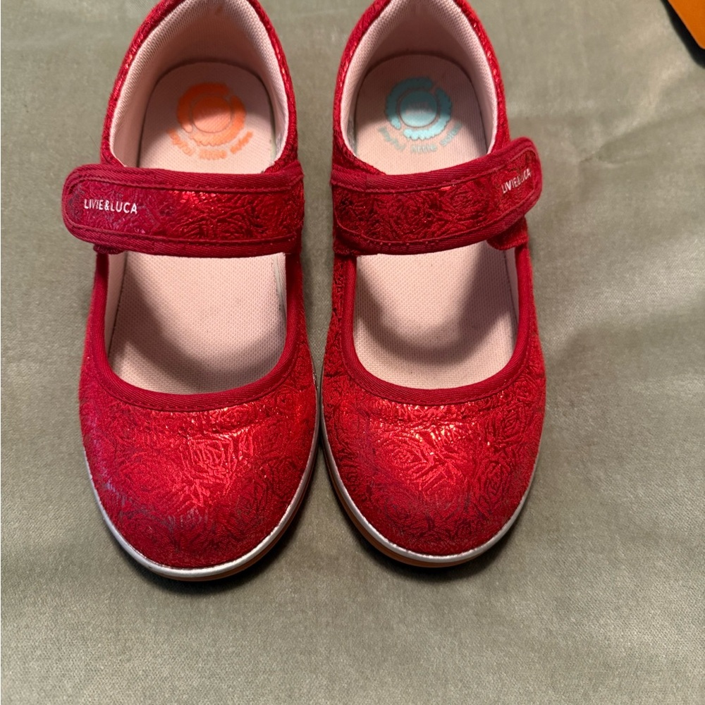 Livie & Luca Vibrant Red Dress Shoes for Kids